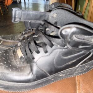 Nike All-Black High Top Sneakers